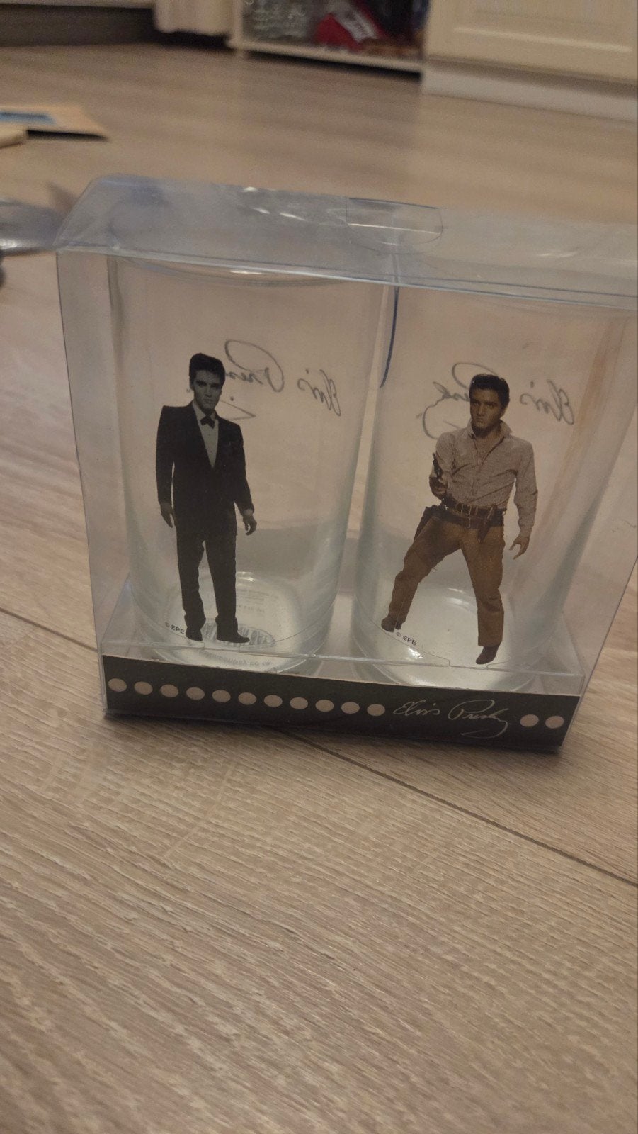 Elvis Presley Glazen Set - Nieuw in Verpakking, Nieuw, Ophalen of Verzenden, Meerkleurig, Overige merken