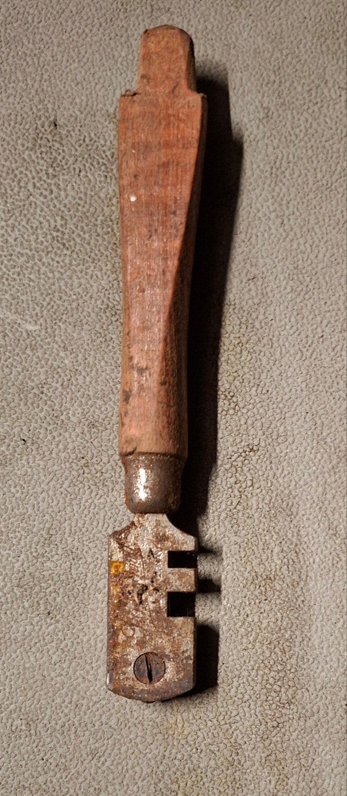 Vintage glassnijder met houten handvat, Ophalen of Verzenden, Gebruikt, Snijgereedschap, Overige merken