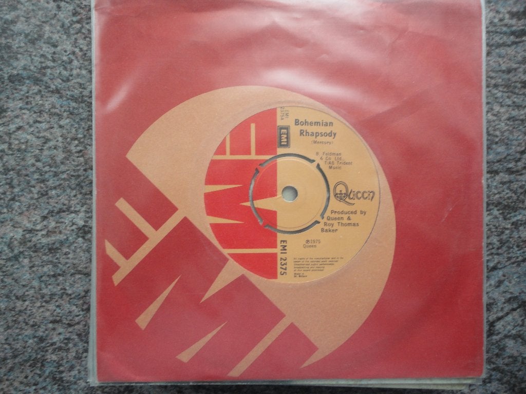 Queen - Bohemian rhapsody UK 1975, Gebruikt, Originele persing, 7 inch, Single