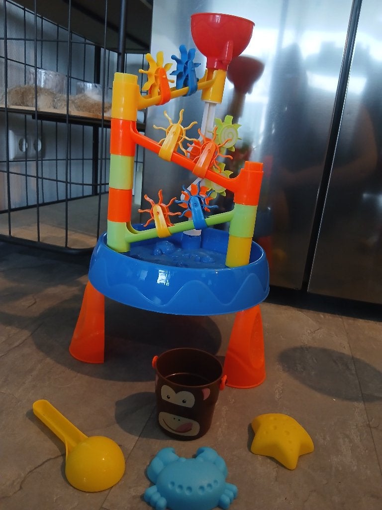 Zand-water tafel, Ophalen, Gebruikt