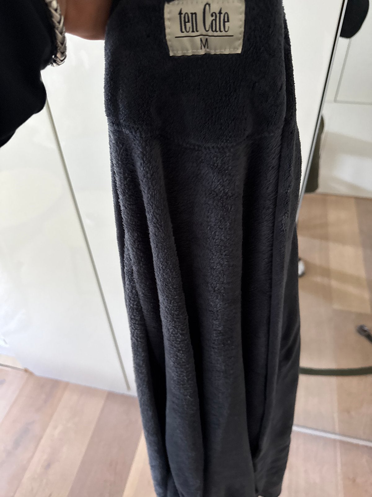 Zwarte Ten Cate badjas, maat M, Ophalen of Verzenden, Zo goed als nieuw, Maat 38/40 (M)