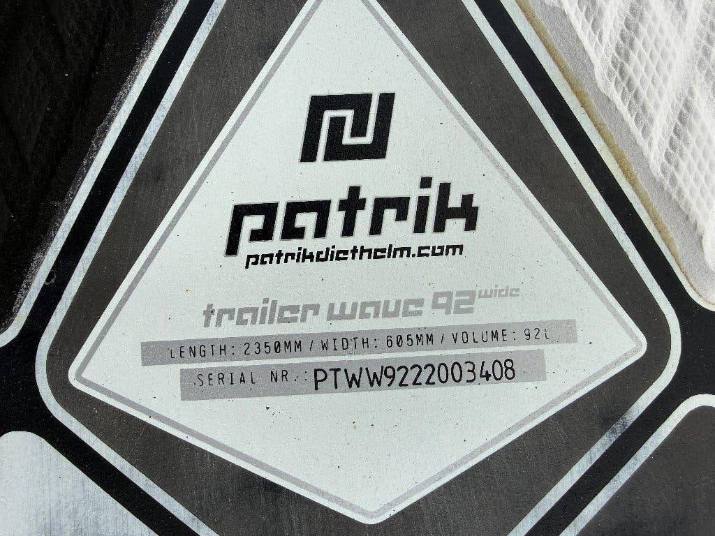 Patrik Diethelm Trailer Wave Wide 92L wave board, Watersport en Boten, Ophalen, Gebruikt, Minder dan 250 cm, Patrik Diethelm