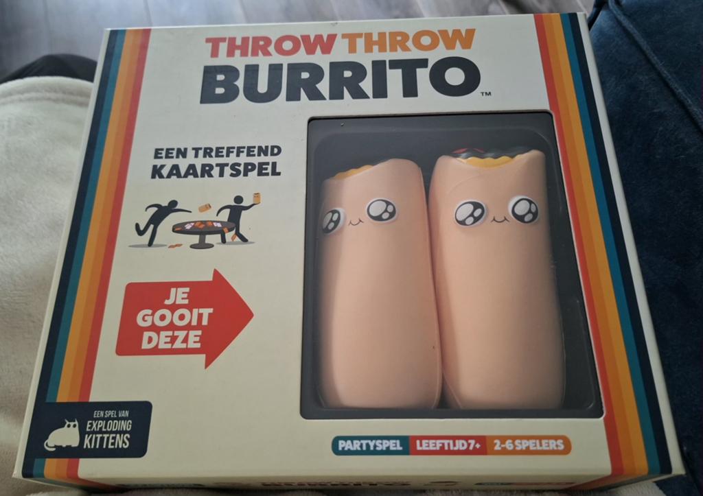 Throw throw Burrito (NL), Een of twee spelers, Ophalen of Verzenden, Zo goed als nieuw, Exploding Kittens