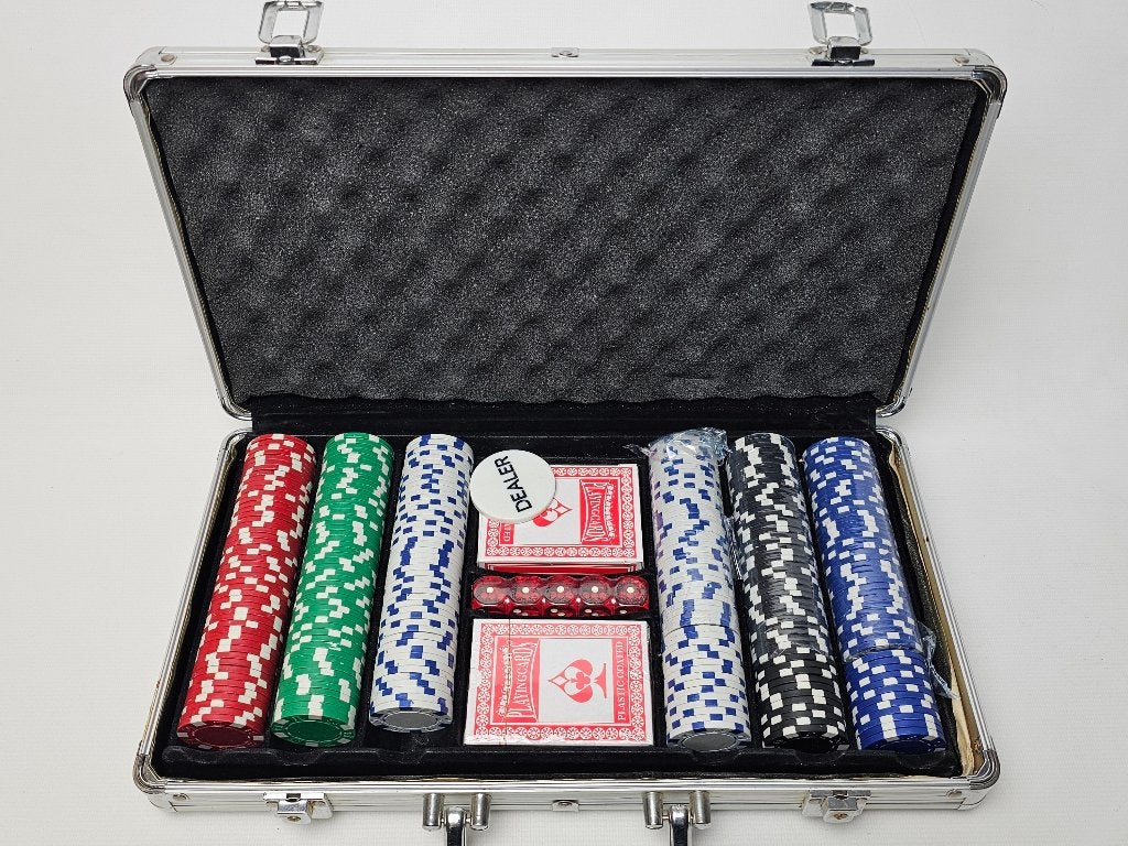 # Pokerset in aluminium koffer, versie 15, Ophalen of Verzenden, Gebruikt