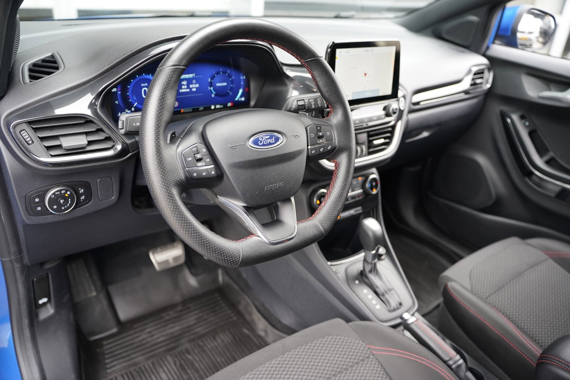 Ford Puma 1.0 EcoBoost ST-Line X AUT Navi Cruise Pdc Led, Blauw, Origineel Nederlands, Bedrijf, Grijs