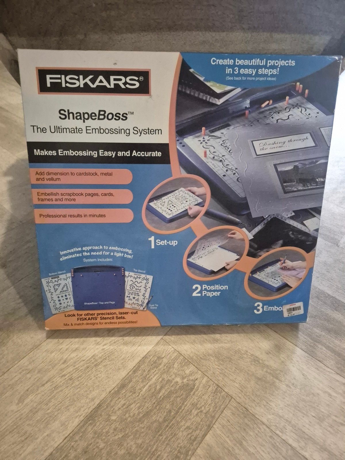 Fiskars ShapeBoss Embossing Systeem - Knutselset, Ophalen of Verzenden