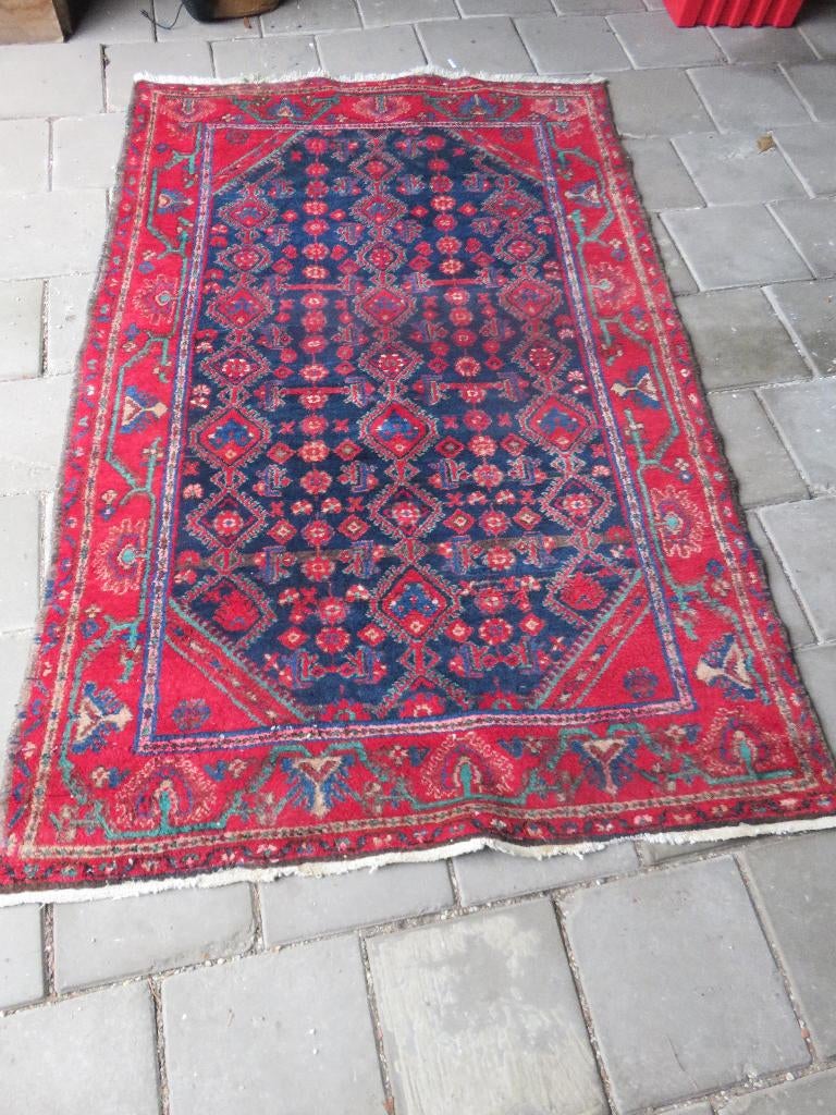 tapijt, Ophalen, Gebruikt, Blauw, 200 cm of meer
