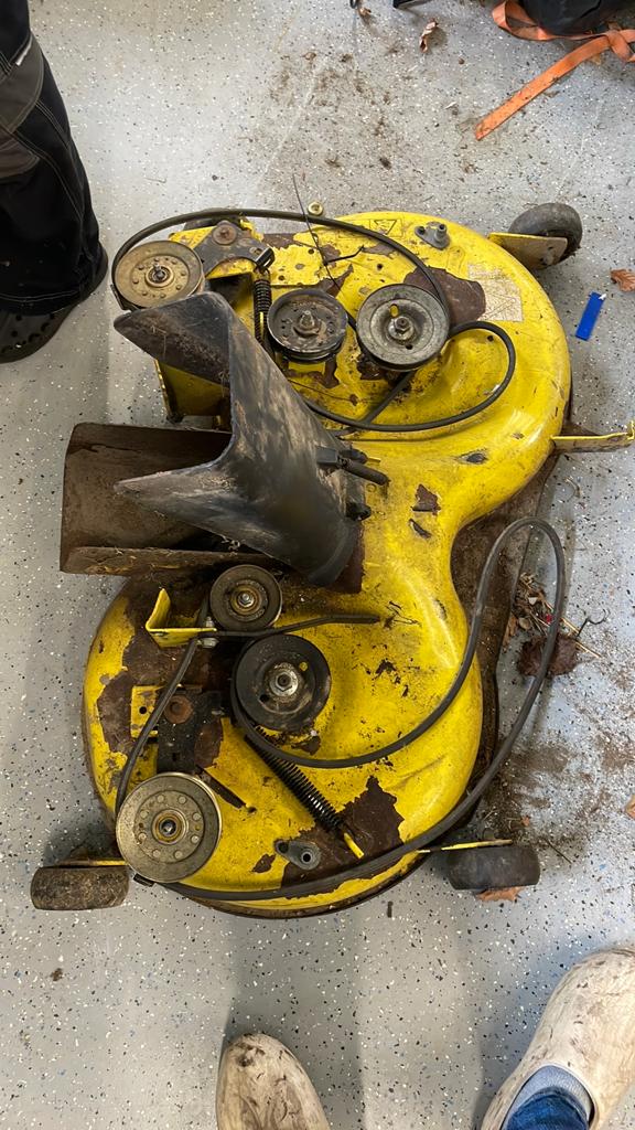 Maaidek te koop zitmaaier john deere, Tuin en Terras, Grasmaaiers, Ophalen, 50 cm of meer