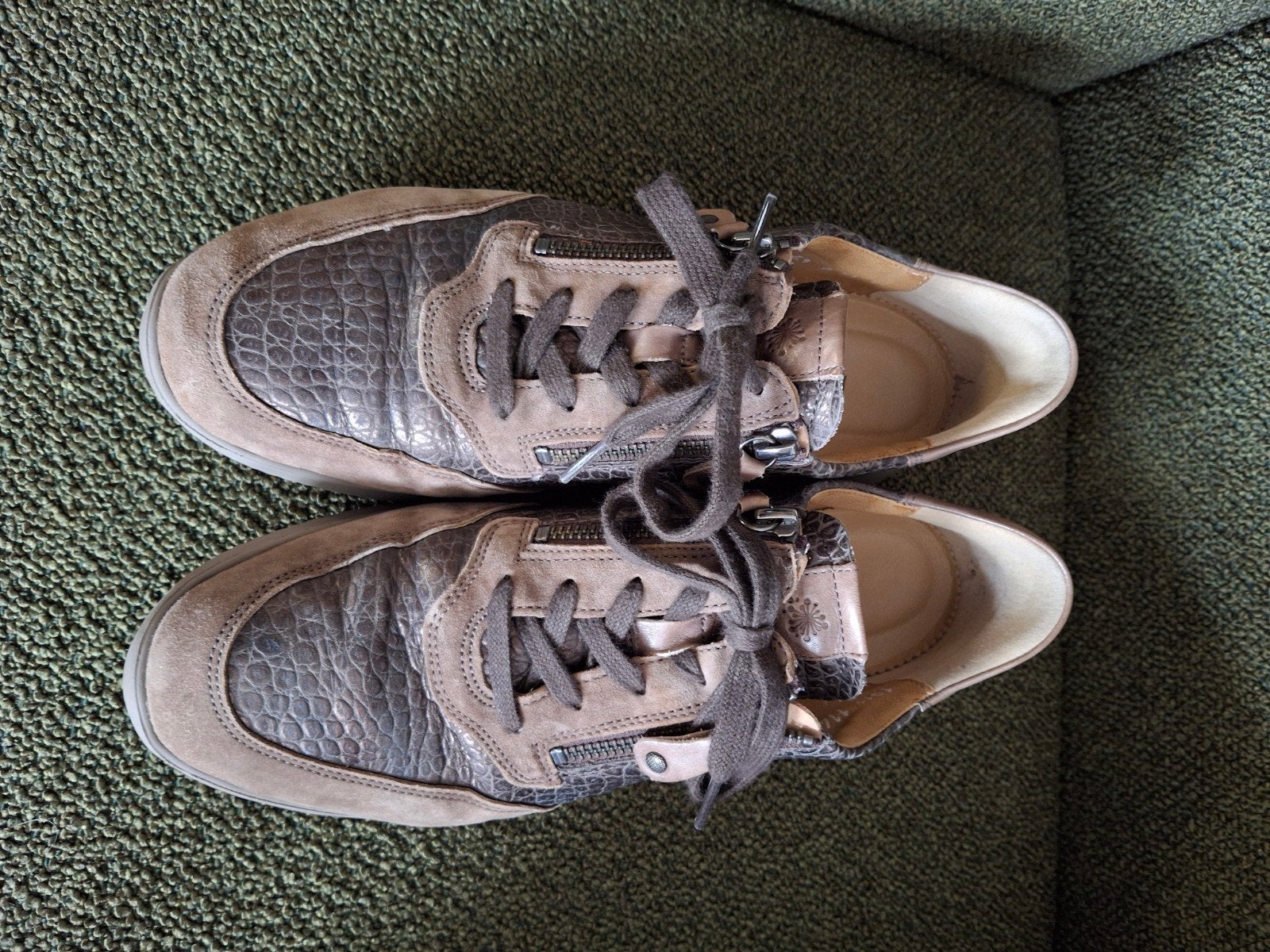 Bruine schoenen van het merk Hartjes maat 7,5, Bruin, Ophalen of Verzenden, Sneakers of Gympen, Hartjes