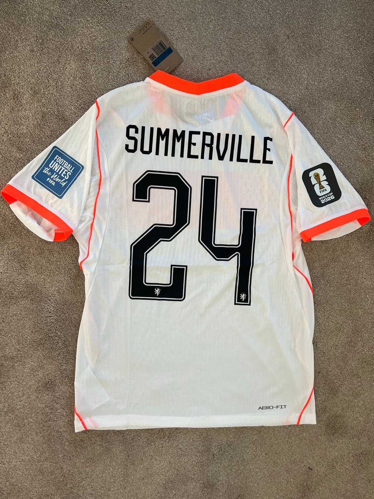 Oranje Thuisshirt WK 2026 Summerville 24 Maat M Nieuw, Maat M, Ophalen of Verzenden, Nieuw, Shirt