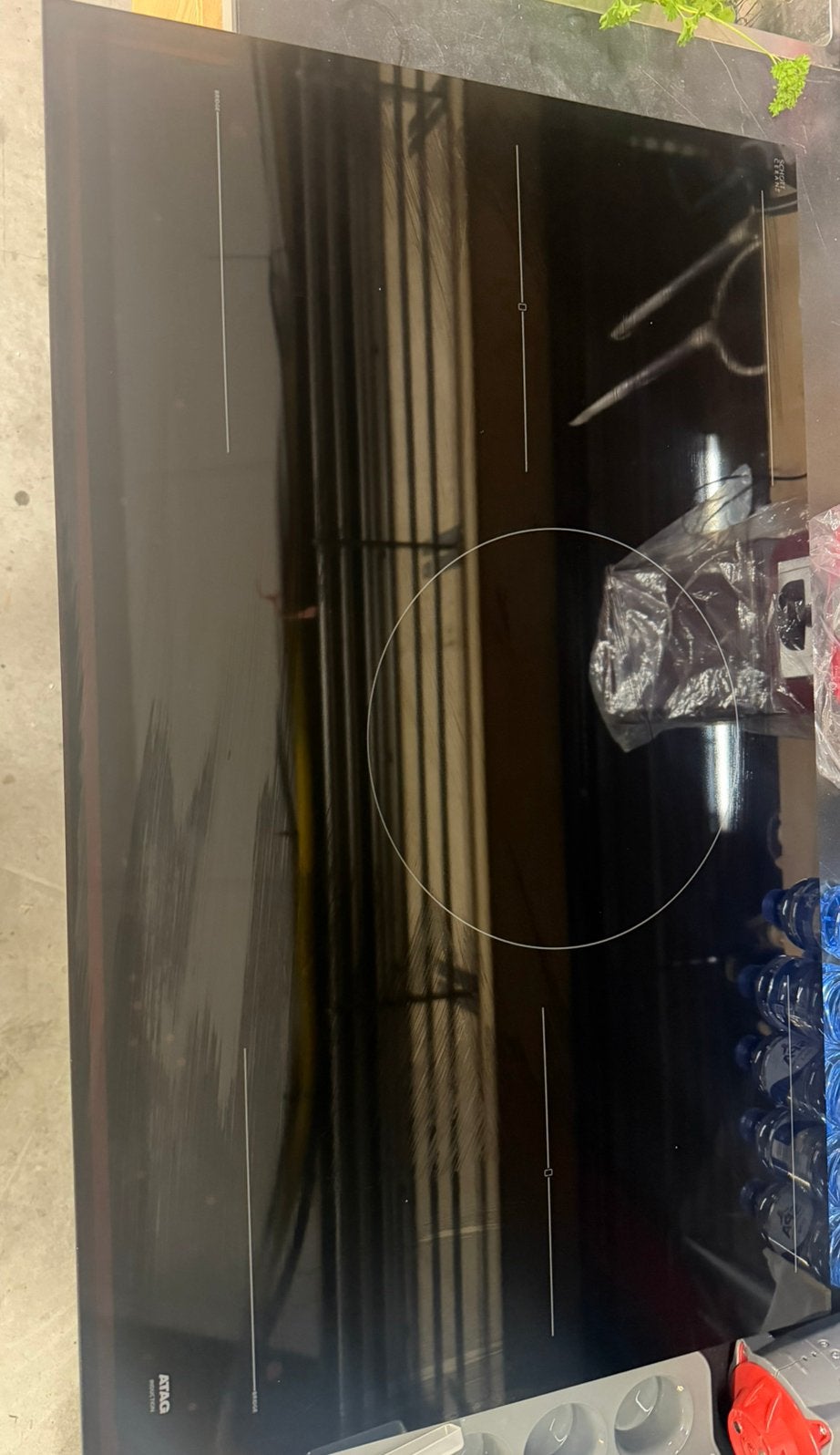 ATAG HI09571EV Inductiekookplaat - 5 kookzones, Ophalen of Verzenden, Zo goed als nieuw, Inbouw, Inductie