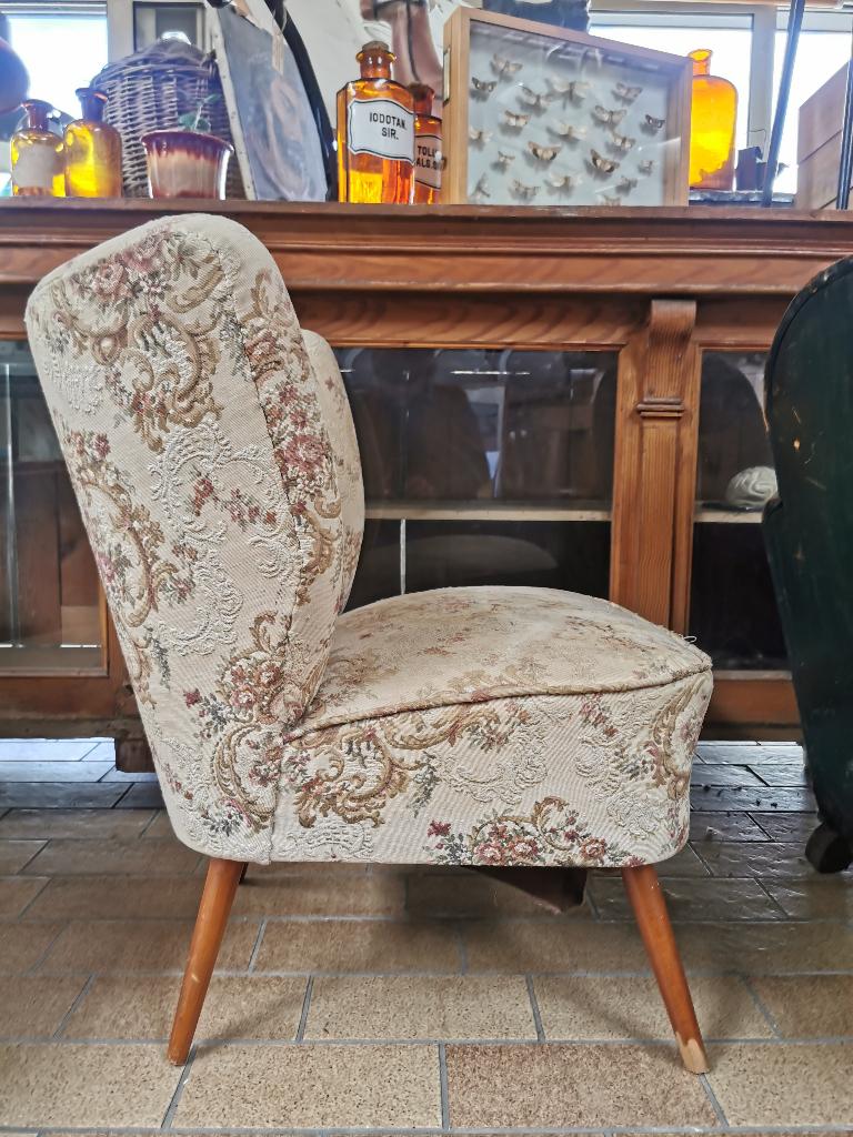 Vintage cocktail stoel, Ophalen, Gebruikt, 50 tot 75 cm
