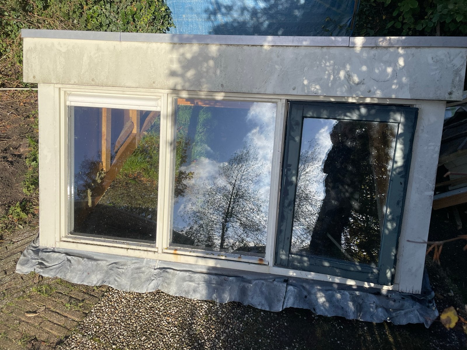 Gratis Gebruikt dakkapel met Dubbelglas, Ophalen, Gebruikt, Dubbelglas, 160 cm of meer