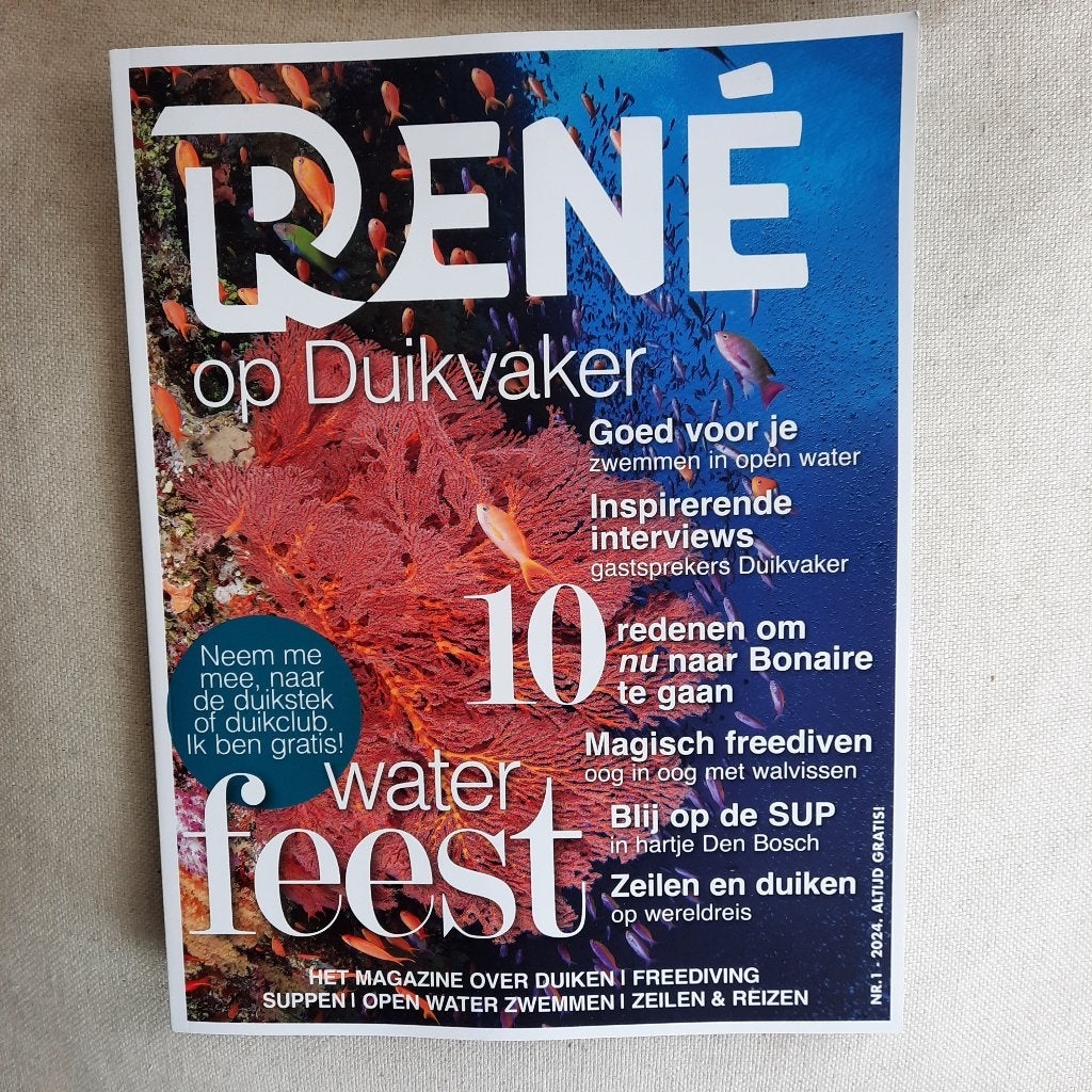 Magazine - Rene op duikvaker - nr 1 2024, Ophalen of Verzenden