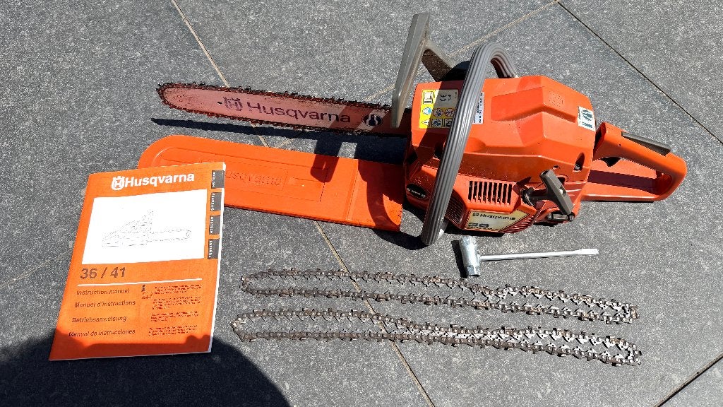 Husqvarna Kettingzaag 36/41 benzine, Tuin en Terras, Hand-tuingereedschap, Ophalen, Gebruikt, Overige soorten, Husqvarna