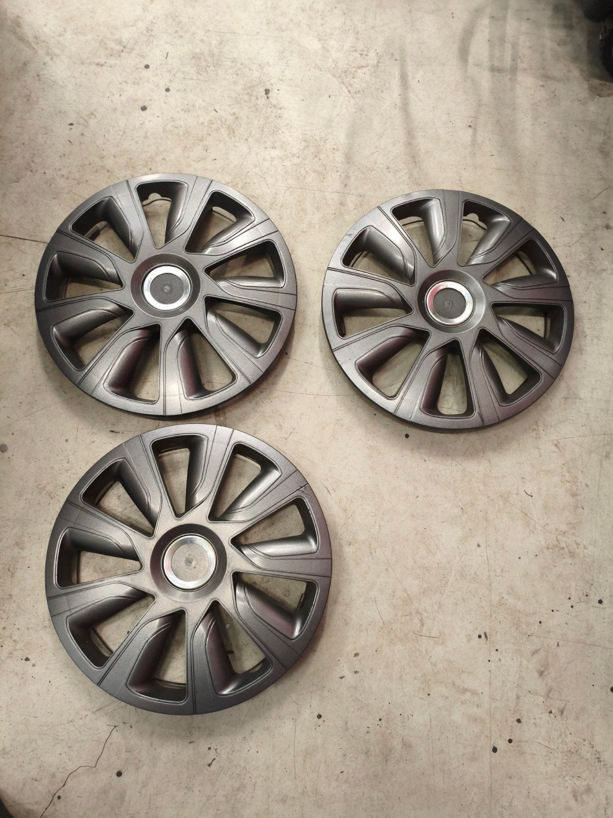 Wieldoppen 14 inch - Grijs, Auto diversen, Ophalen of Verzenden, Gebruikt