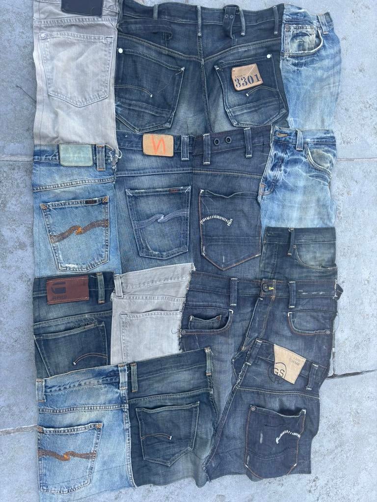 Plaid van jeans, Ophalen of Verzenden, Zo goed als nieuw