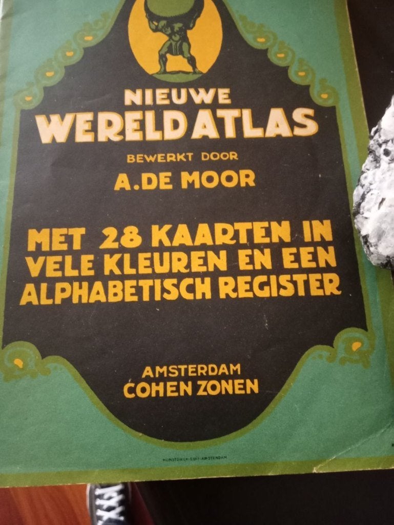 nieuwe wereldatlas 1920-1925  Cohen Zonen, Boeken, Gelezen, Ophalen of Verzenden, Landkaart, 1800 tot 2000