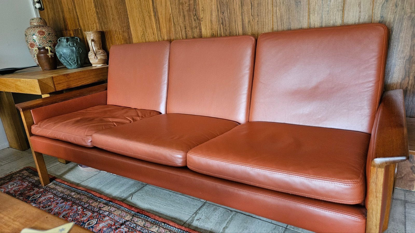 Hans Olsen CS500 Deense Vintage Mid-Century Design Bank, Ophalen, Gebruikt, 150 tot 200 cm, Driepersoons