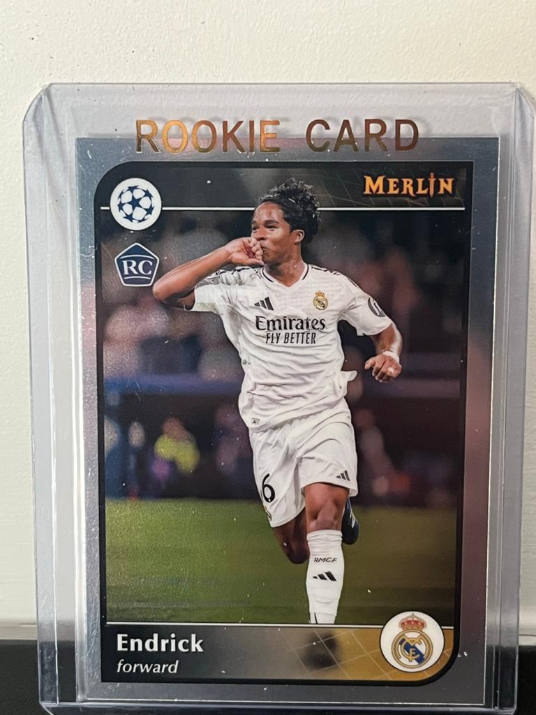 Endrick Rookie Card Merlin Real Madrid C.F. Topps, Ophalen of Verzenden, Zo goed als nieuw
