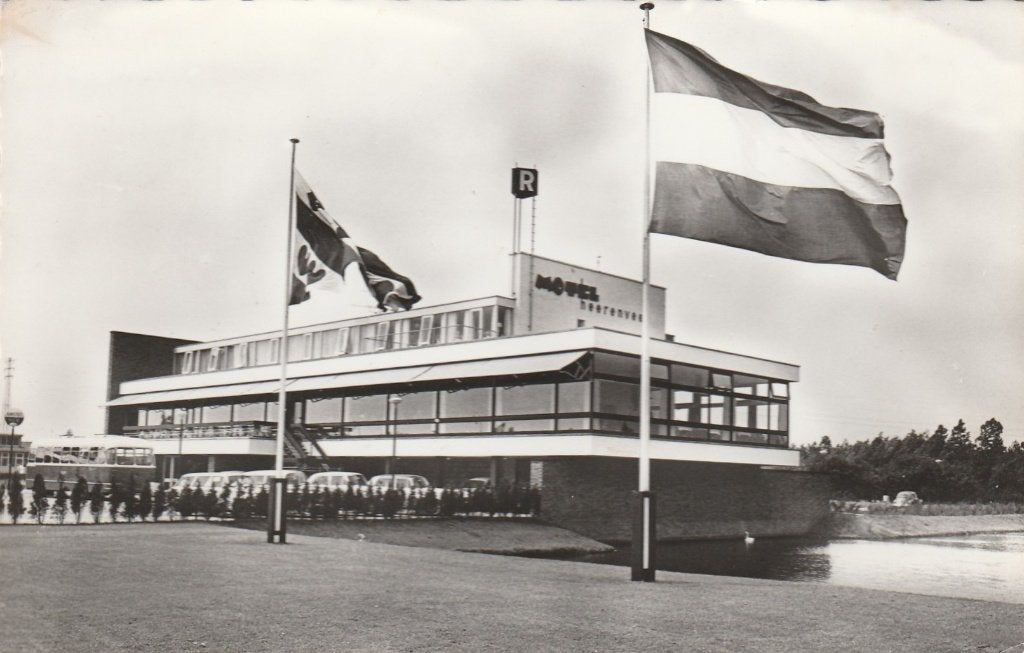 Heerenveen    Motel, Ophalen of Verzenden, 1940 tot 1960, Gelopen, Friesland
