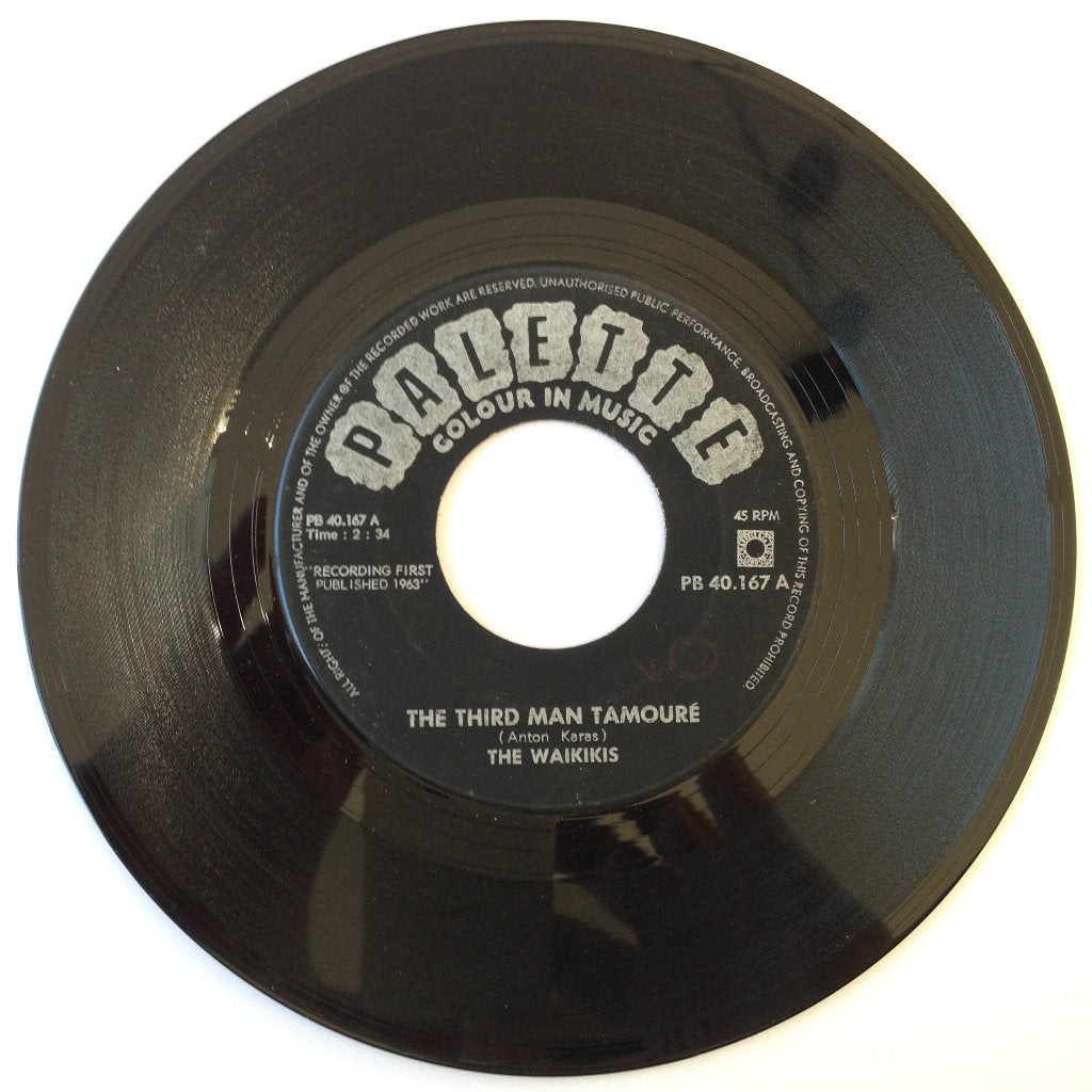 Waikiki's The Third Man Tamouré 7" 60s exotica Hawaii Belgie, Gebruikt, 7 inch, Ophalen of Verzenden, Pop