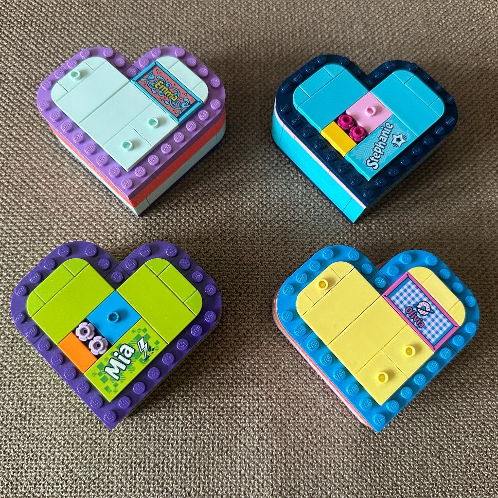 Lego Friends - 4x Hartvormige (zomer)doos, Gebruikt, Inclusief instructies, Lego, Friends