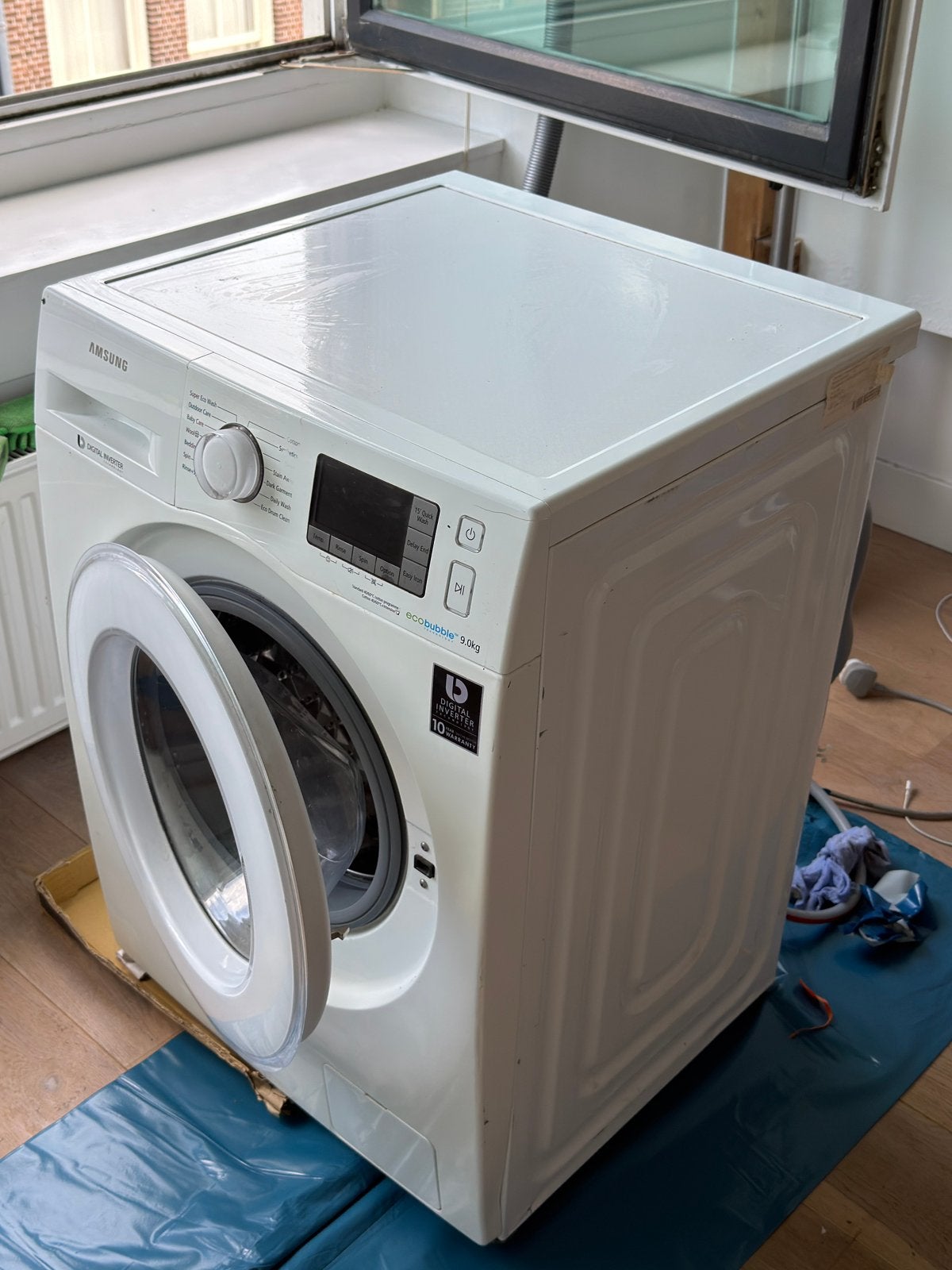 Samsung EcoBubble Washing Machine 9.0kg – €30, Witgoed en Apparatuur, Wasmachines, 1200 tot 1600 toeren, Gebruikt, 8 tot 10 kg