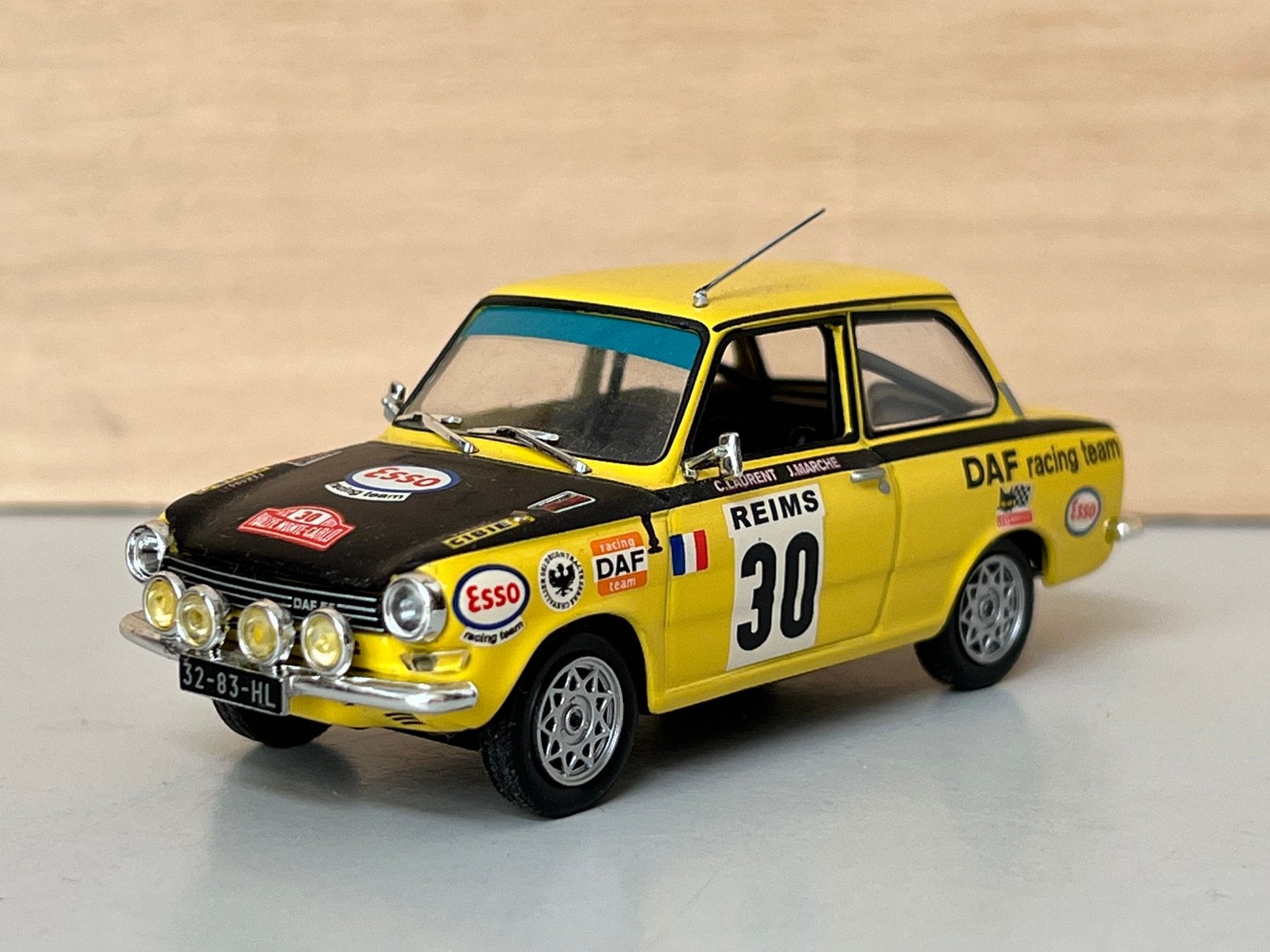 DAF 55 deelnemer Rally van Monte Carlo., Hobby en Vrije tijd, Modelauto's | 1:43, Ophalen of Verzenden, Nieuw, Auto, Overige merken