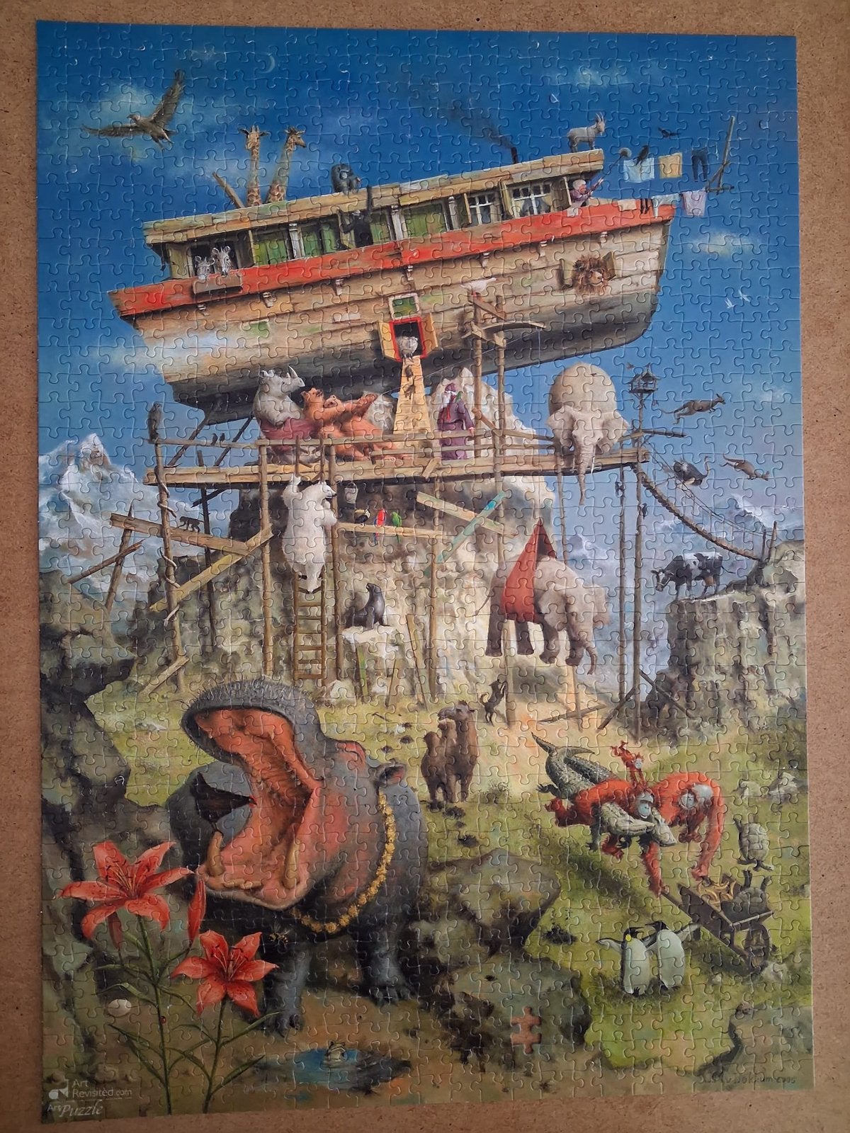 Marius v dokkum , de ark v noach, Ophalen of Verzenden, 500 t/m 1500 stukjes, Zo goed als nieuw