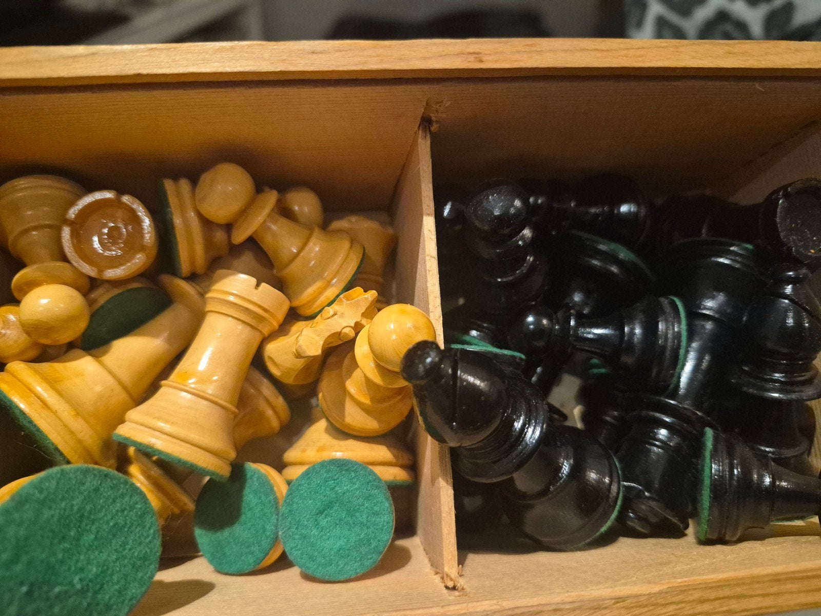 Homas Schaakspel Staunton 4 L.V. - Vintage Schaakset, Een of twee spelers, Ophalen of Verzenden, Gebruikt, Homas