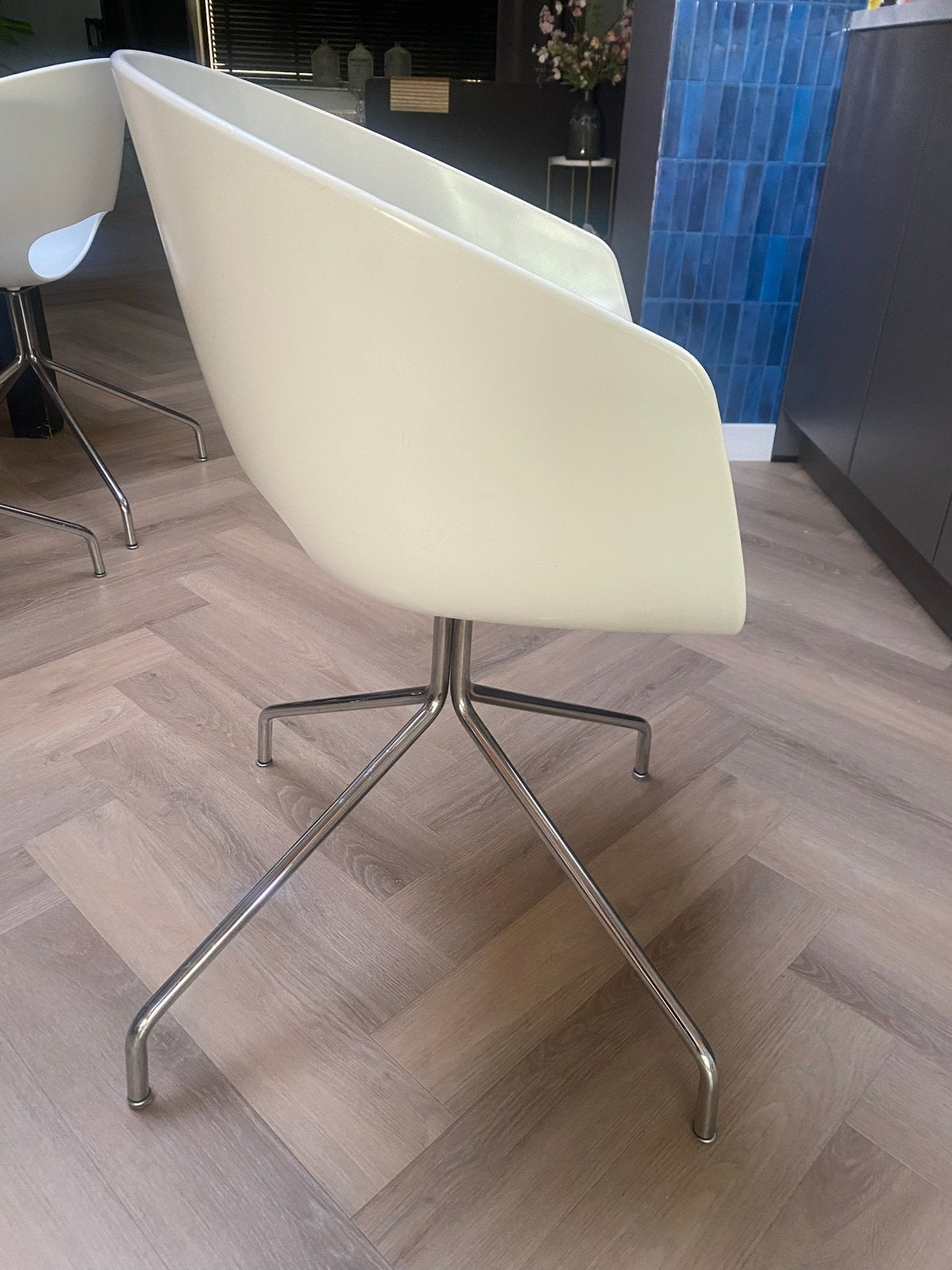 6 design Sintegi Orbit Large stoel --vintage, Huis en Inrichting, Stoelen, Ophalen, Gebruikt, Kunststof, Vijf, Zes of meer stoelen