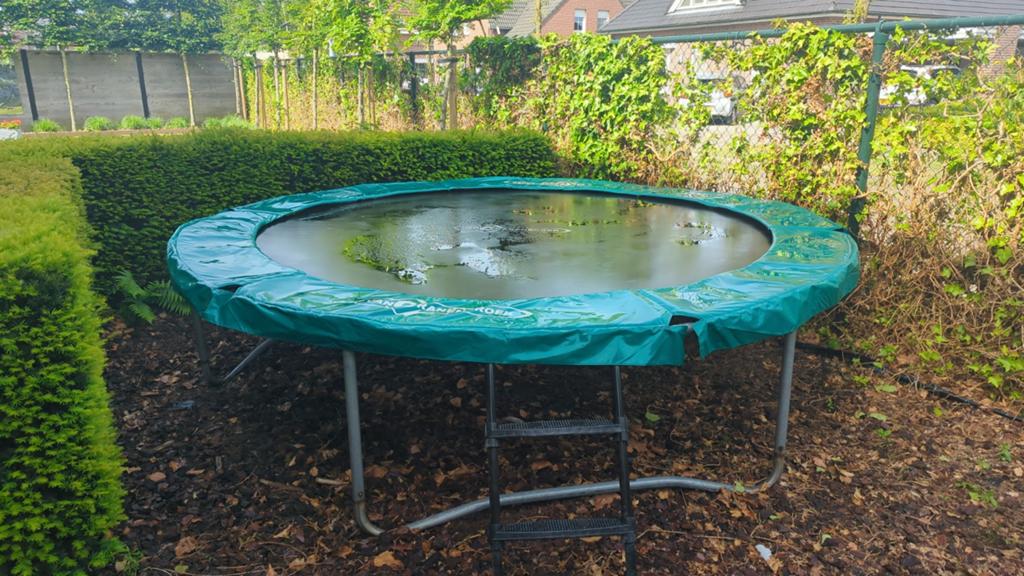 Trampoline Van Cranenbroek met ladder diameter 3meter, Ophalen, Gebruikt