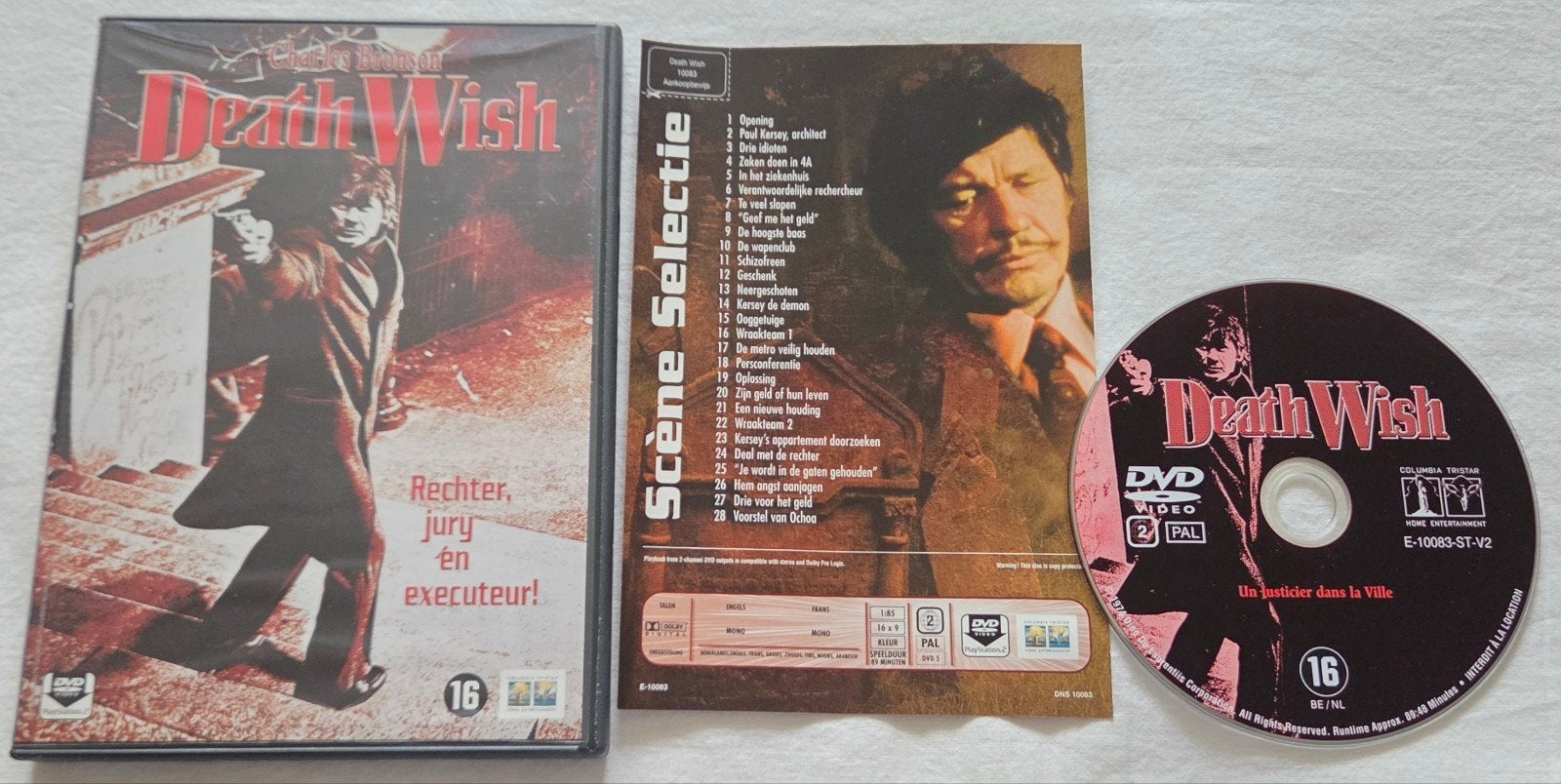 Charles Bronson Death Wish Dvd Classic, Cd's en Dvd's, Vanaf 16 jaar, Ophalen of Verzenden, Zo goed als nieuw, Actie en Avontuur