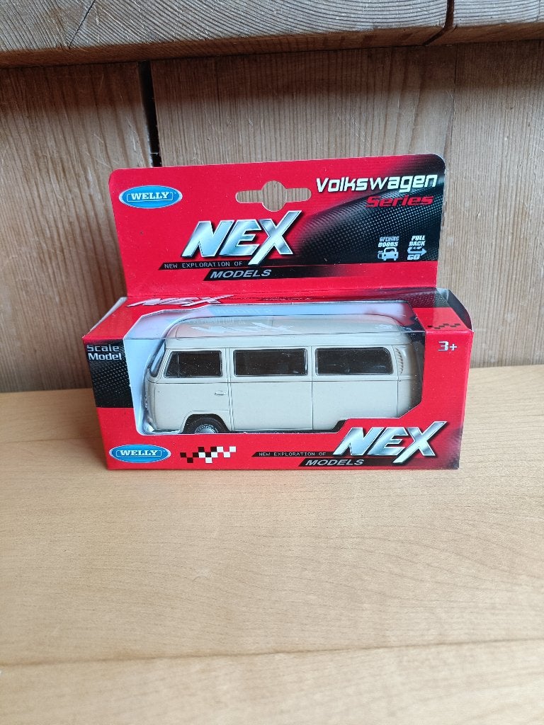 Welly VW T2 Wit  1 : 34/36, Ophalen of Verzenden, Nieuw, Auto, Overige merken