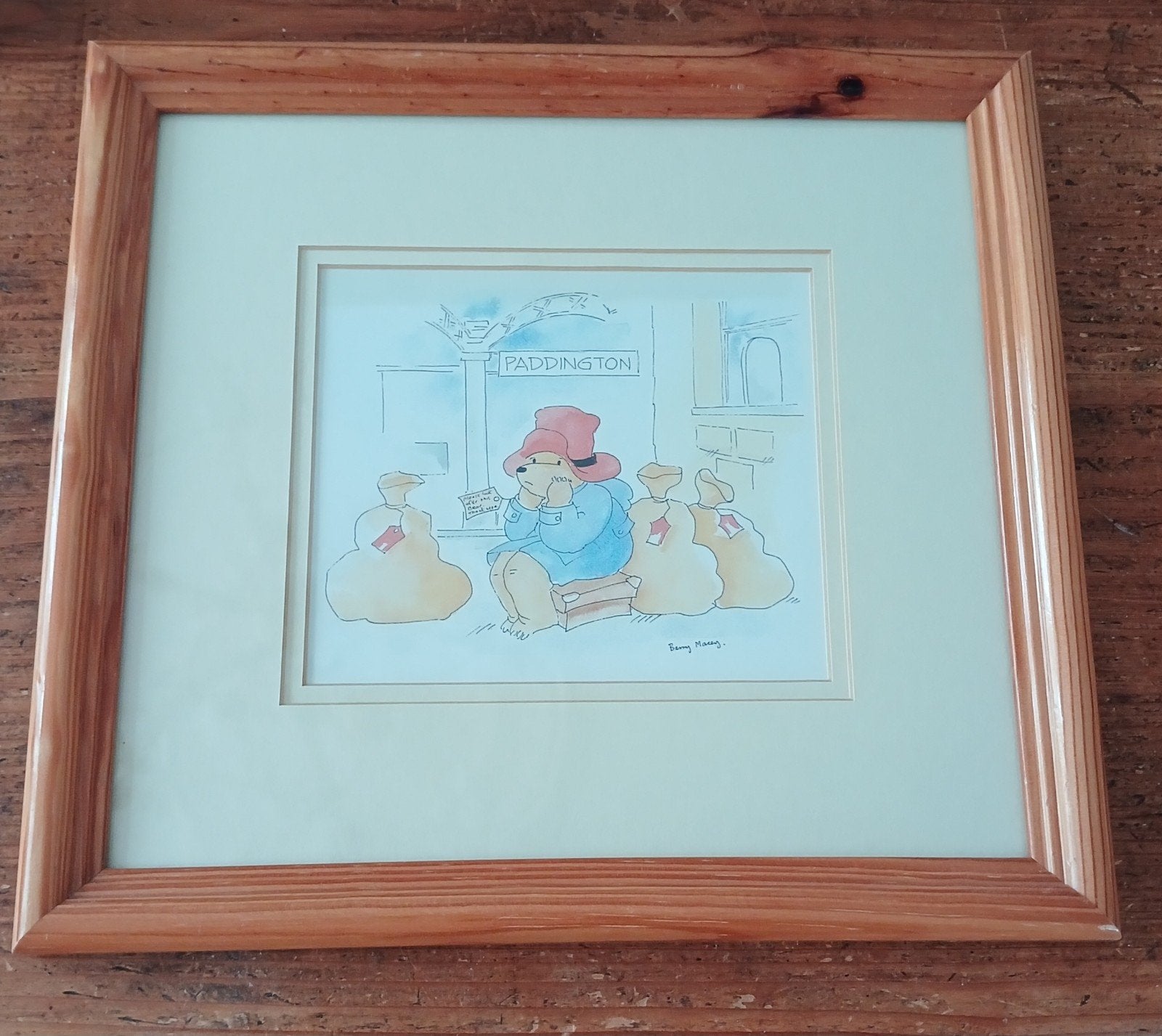 Paddington Prent Barry Macey, Ophalen of Verzenden, 1960 tot 1980, Zo goed als nieuw, Overige onderwerpen