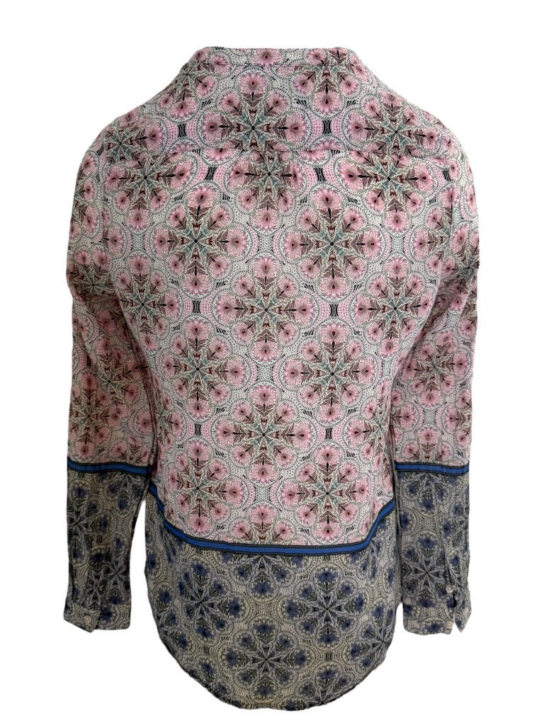 Emily van den Bergh shirt lange mouw L, Kleding | Dames, Maat 38/40 (M), Blauw, Ophalen of Verzenden, Zo goed als nieuw
