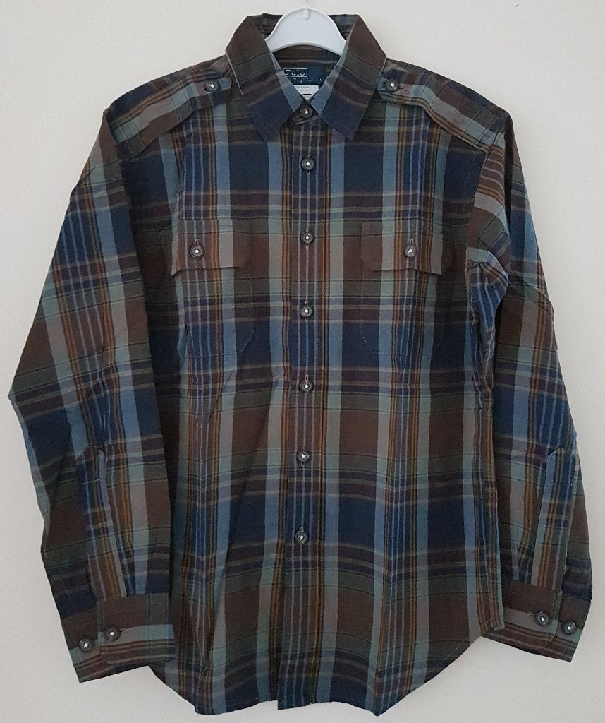 Geruit Ralph Lauren overhemd maat 128 NIEUW (0704) a, Kinderen en Baby's, Kinderkleding | Maat 128, Overhemd of Blouse, Nieuw