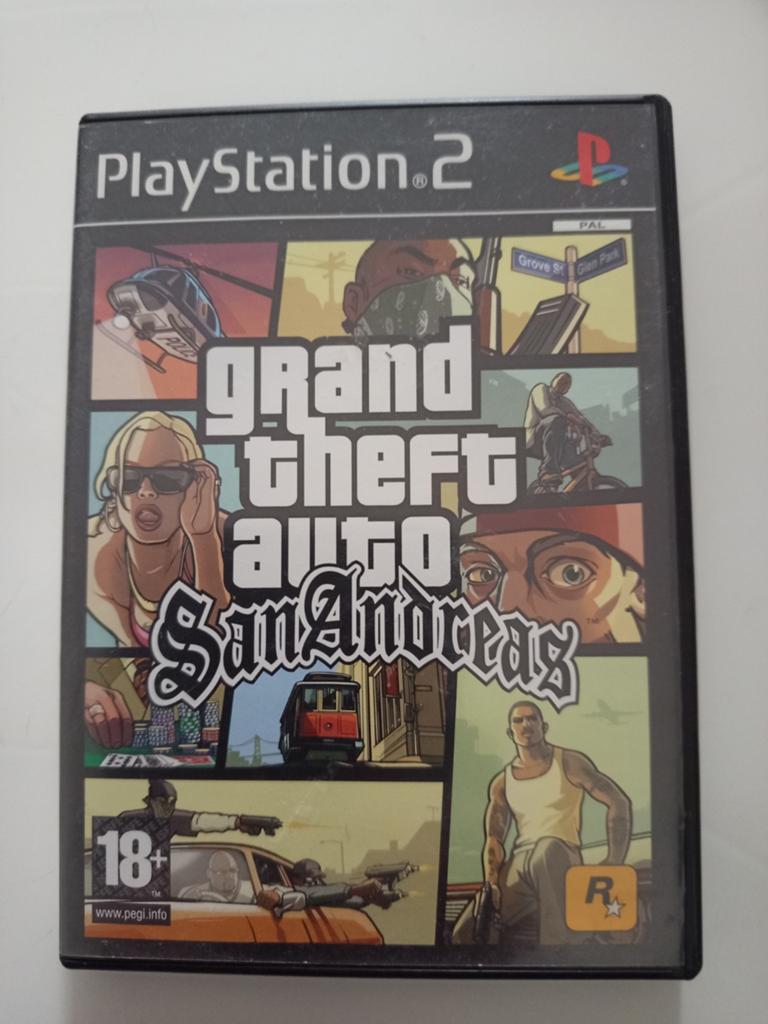 GTA San Andreas ps2, Spelcomputers en Games, Games | Sony PlayStation 2, 1 speler, Verzenden, Avontuur en Actie, Vanaf 18 jaar