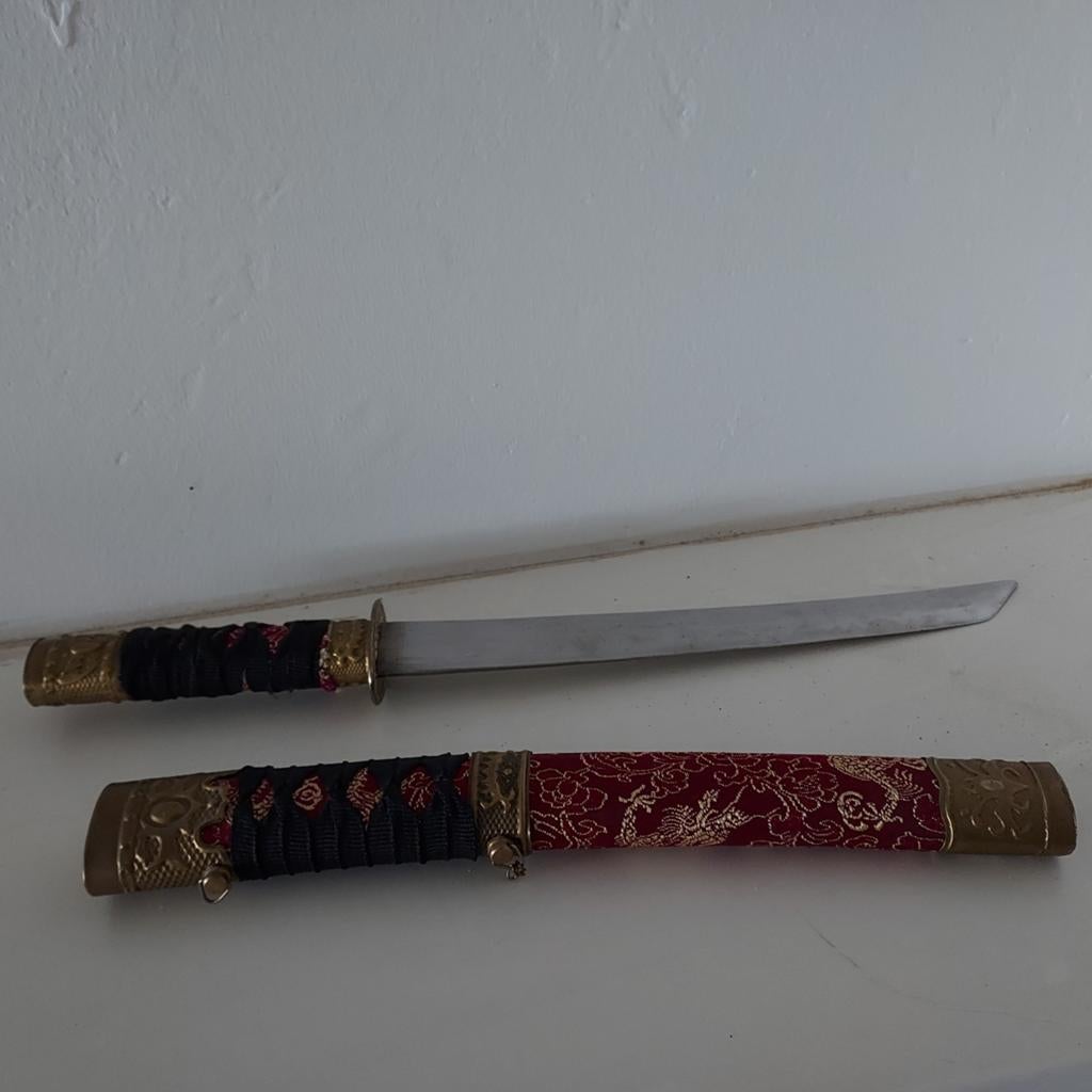 Decoratieve Japanse Tanto met Schede, Ophalen of Verzenden, Gebruikt