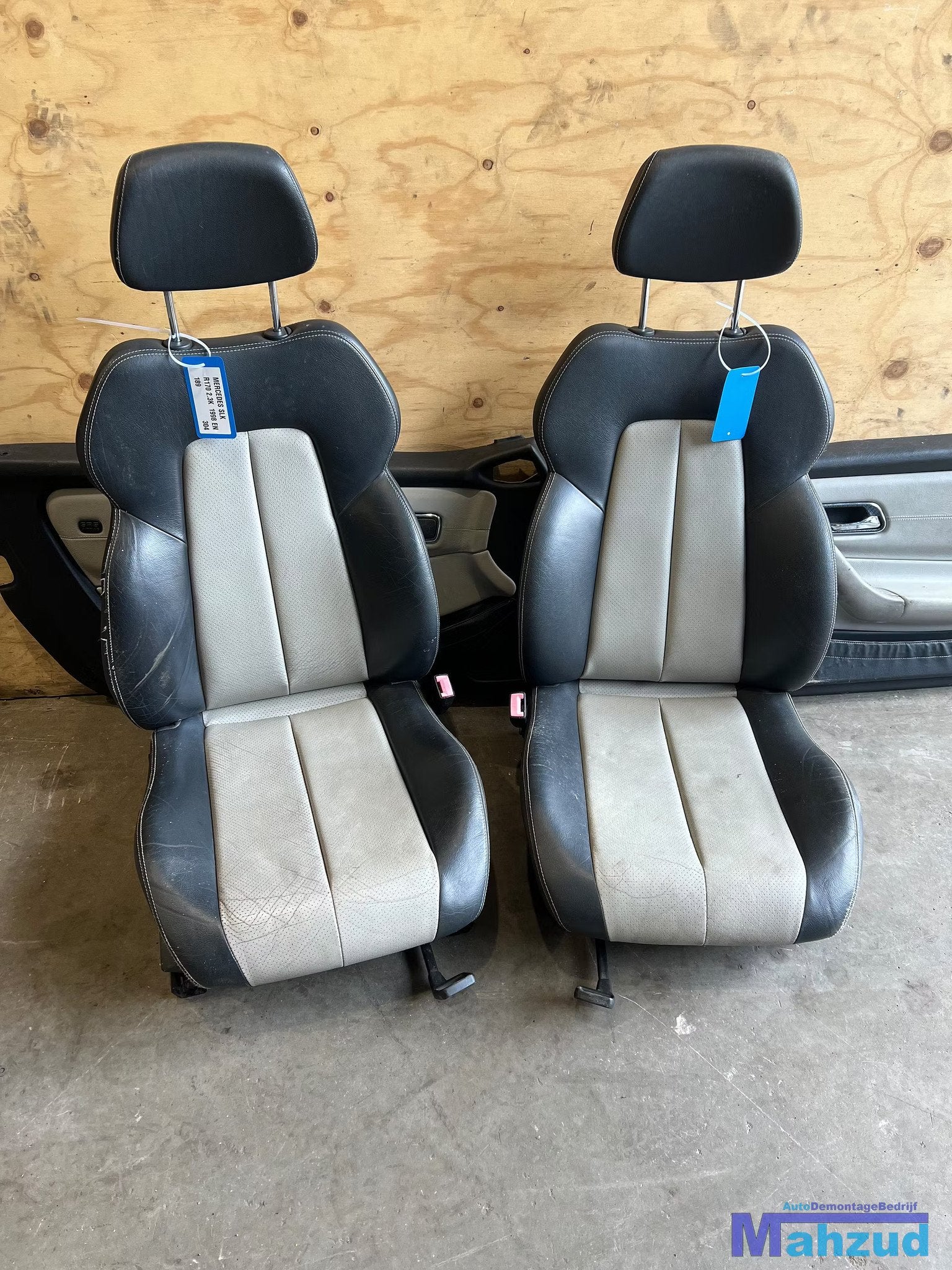 MERCEDES SLK R170 Zwart beige leer interieur 1996-2004, Gebruikt, Mercedes-Benz AG, Mercedes-Benz, Ophalen of Verzenden