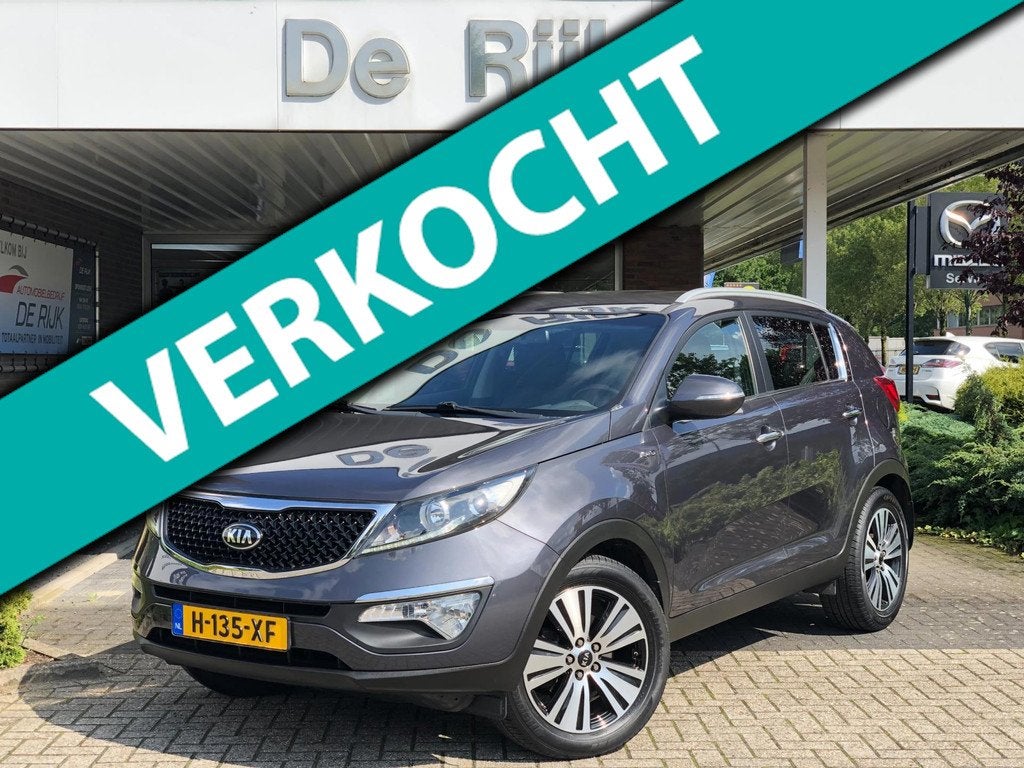 Kia Sportage 2.0 ExecutiveLine 4WD | Trekhaak, Leder, Navi,, Auto's, Kia, Automaat, Gebruikt, Zwart, 4 cilinders