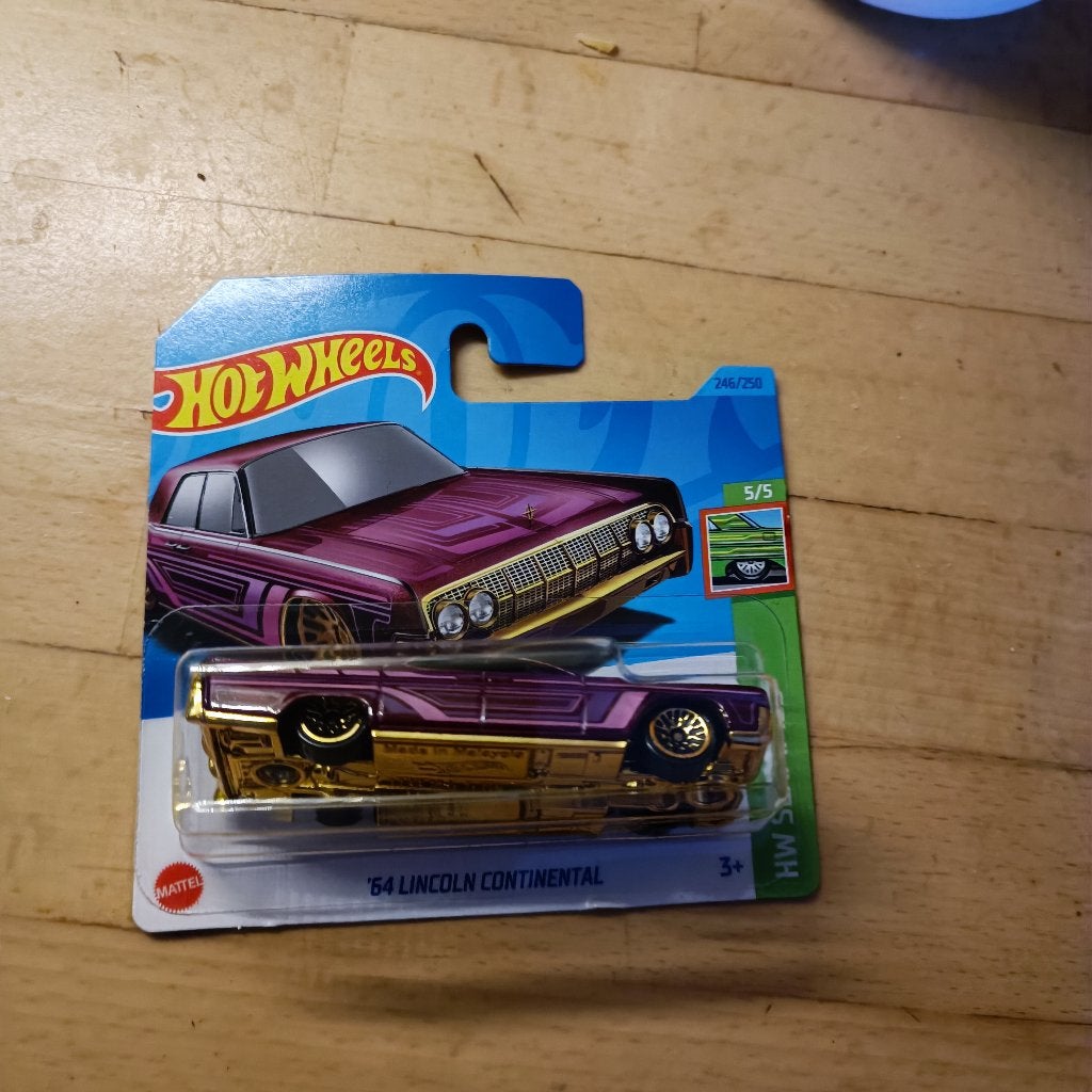 hot wheels 64 lincoln CONTINENTAL HW SLAMMED, Ophalen of Verzenden, Nieuw, Auto