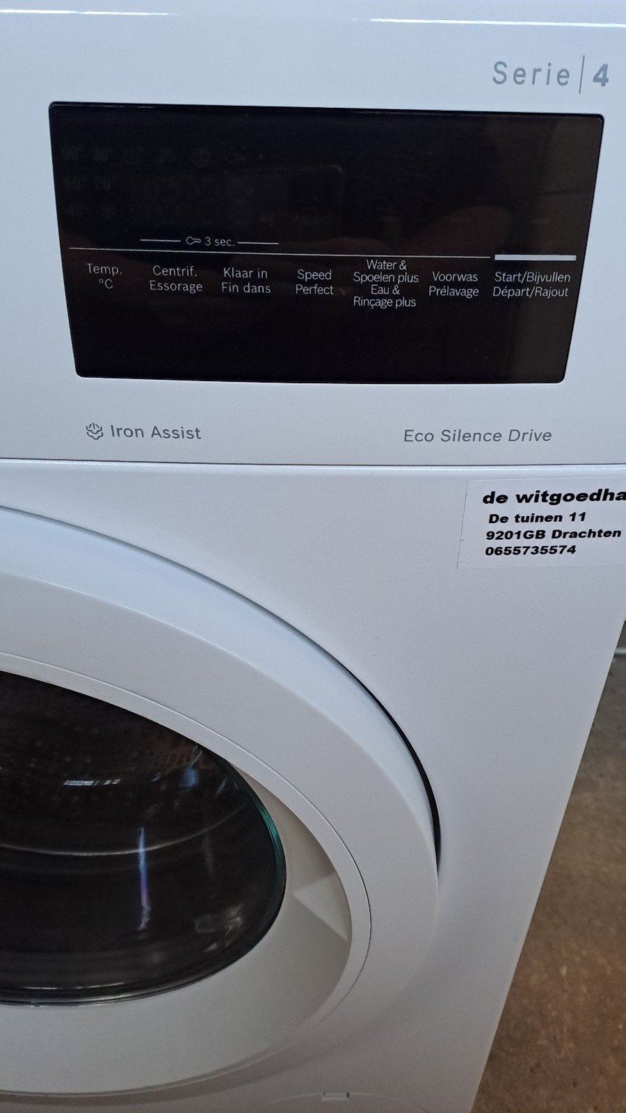 Bosch Serie 4 Eco Silence Drive Wasmachine zo goed als nieu, Bosch, Contact@bosch-home.nl, Ophalen of Verzenden, Zo goed als nieuw