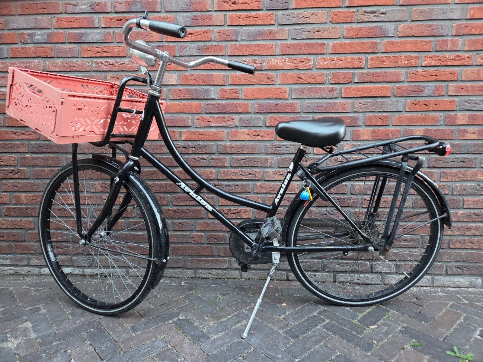 Avalon damesfiets met voordrager en krat, Overige merken, Velgrem, Ophalen of Verzenden, 53 tot 56 cm