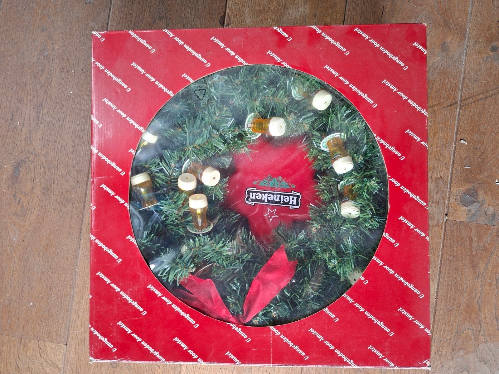 Vintage Heineken Kerstkrans, Ophalen of Verzenden, Zo goed als nieuw