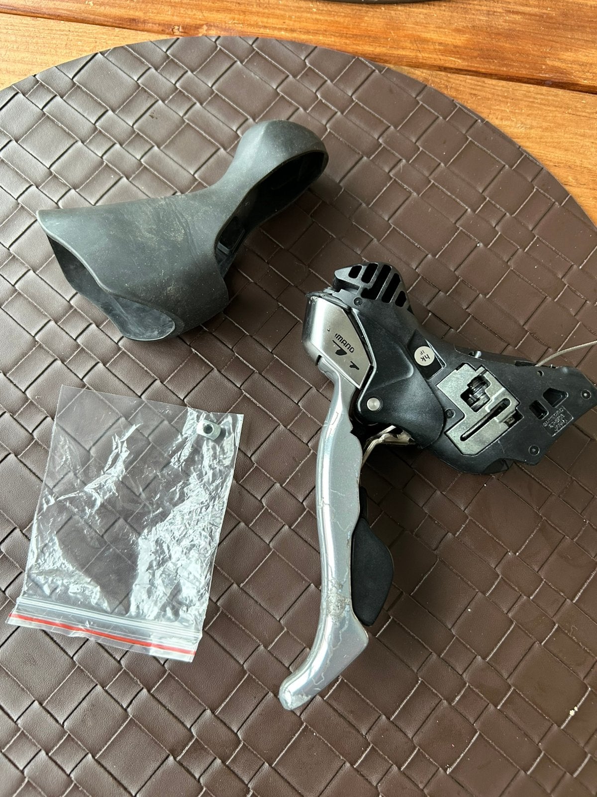 Shimano 105 shifter ST5703 ter reparatie, Gebruikt, Overige typen, Ophalen of Verzenden, Aluminium