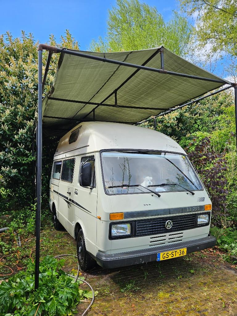 Unieke VW LT28D oldtimer kampeerauto te koop, Chemisch toilet, Buscamper of Camperbus, Volkswagen, Particulier