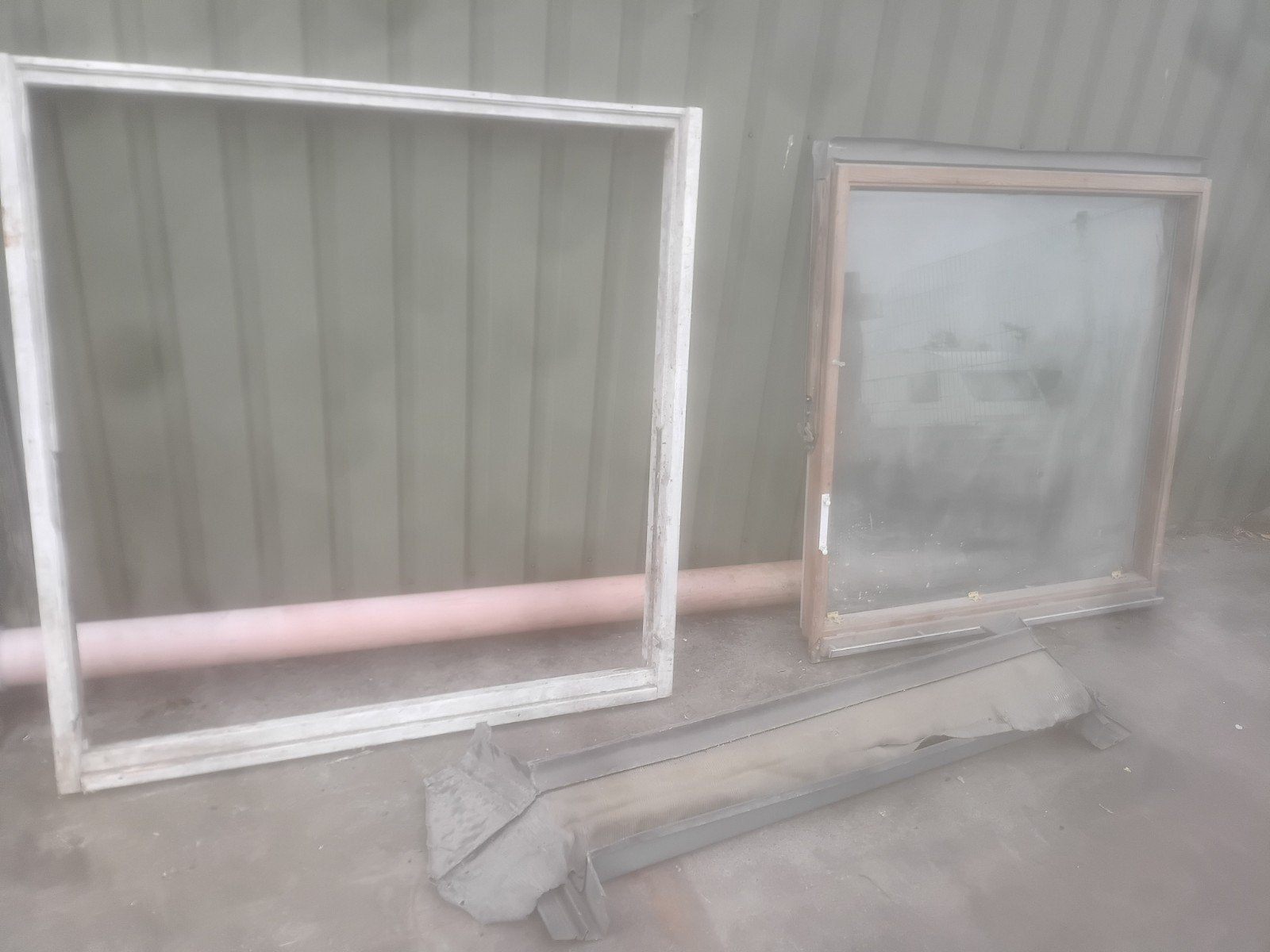 Dakraam 134x140cm isolatieglas, Deurkozijn, Nieuw, 75 tot 150 cm, Hout
