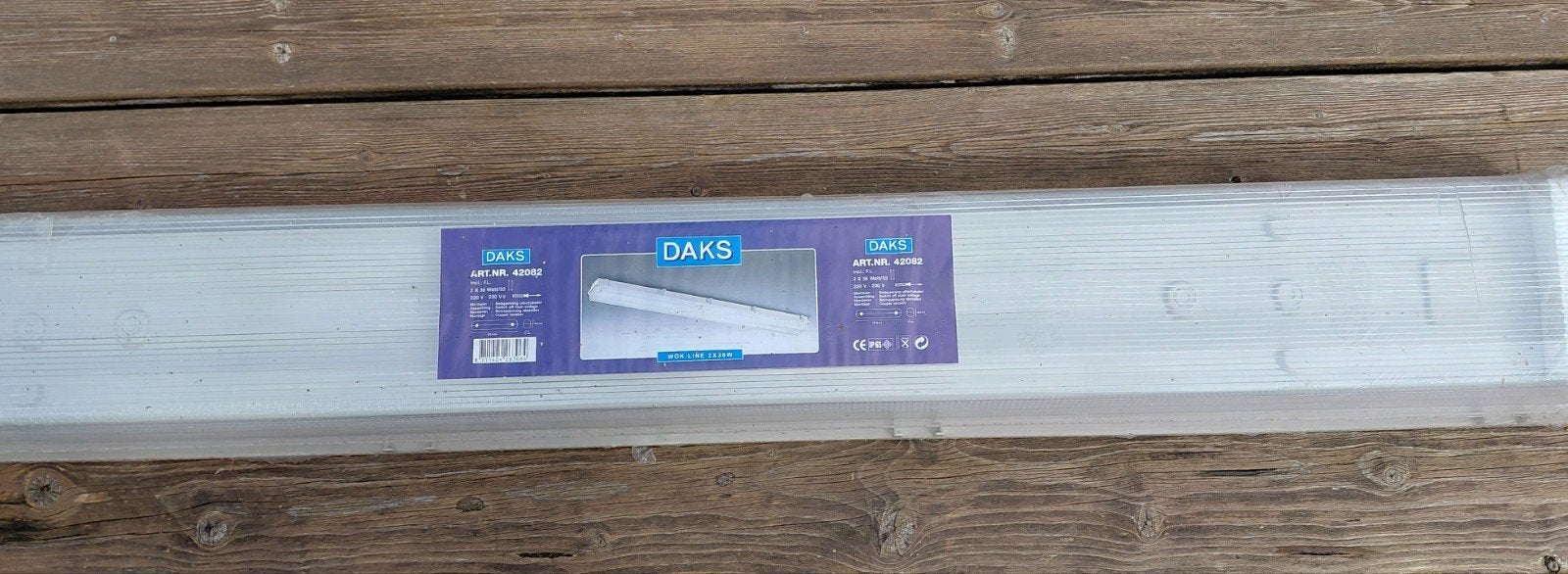 Nieuwe DAKS TL balk 2x36W IP65 in originele verpakking, Ophalen, Wit, Overige merken, Waterbestendig